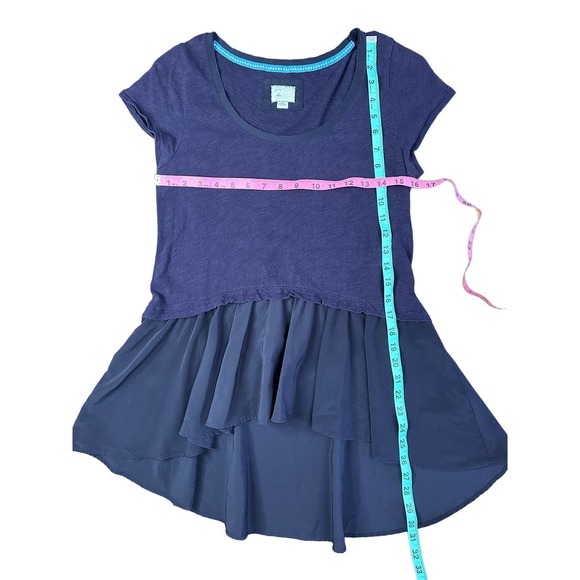 Anthropologie Postmark West End Peplum Hi Low Purple Top Size‎ S - Picture 3 of 7